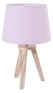 Atmosphera - Stolná lampa TRIPOD 1xE14/40W/230V borovica/ružová