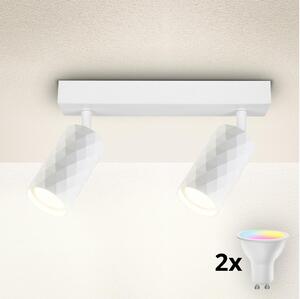 Brilagi - LED RGBW stlmiteľné bodové svietidlo SELE DIAMANT 2xGU10/4,8W/230V biele