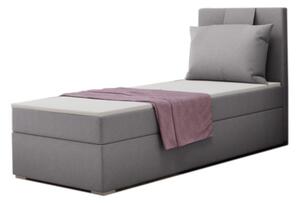 Čalúnená posteľ boxspring MIRANDA + vrchný matrac - soro 90 / ľavá / 80x200