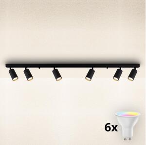 Brilagi - LED RGBW stmievateľné bodové svietidlo SELE MODERN 6xGU10/6,5W/230V Wi-Fi čierna
