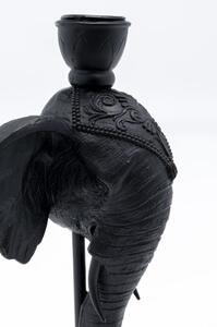 Elephant Head svietnik čierny 36 cm