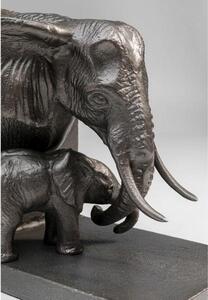 Elephant Family zarážka na knihy dvojdielna sivá
