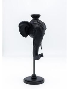 Elephant Head svietnik čierny 49 cm