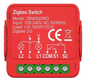 Nedis ZBWS20RD - Inteligentný spínač SmartLife 230V