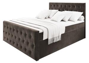 Čalúnená posteľ boxspring FENDI - casablanca 8 / 140x200 / bez vrchného matraca