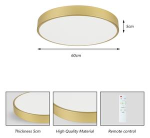 Brilagi - LED stmievateľné svietidlo POOL LED/60W/230V 3000-6000K pr. 60 cm zlaté + diaľkové ovládanie
