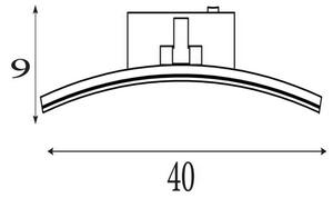 Searchlight 79821-40SS - LED Obrazové svietidlo SANTORINI LED/8,2W/230V strieborné