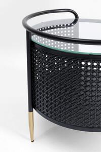 Fence príručný stolík čierny Ø45 cm