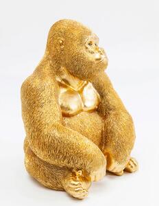 Figurine Gorilla dekorácia zlatá
