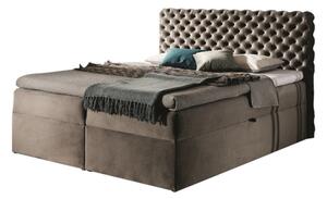 Čalúnená posteľ boxspring MARCH + vrchný matrac - riviera 16 / 180x200