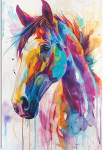 Obraz kôň s imitáciou maľby