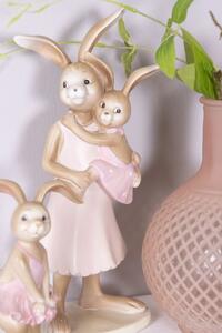 Dekorácia králičie mamka s dievčaťom - 11 * 8 * 26 cm