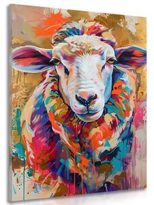 Obraz ovca s imitáciou maľby