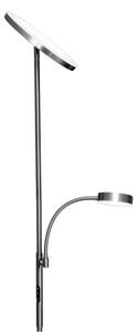LED stmievateľná stojacia lampa NORA LED/25W/230V 2200/3000/4000K + LED/5W 3000K chróm + DO