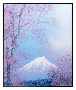 Fuji obraz modro-ružový