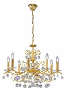 Kolarz 3234.88.3.KoT- Krištáľový luster na reťazi CARMEN 8xE14/60W/230V 24K zlato