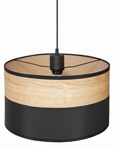 Luster na lanku ALBA 1xE27/15W/230V pr. 25 cm čierna/hnedá