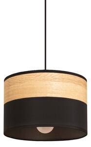 Luster na lanku ALBA 1xE27/15W/230V pr. 20 cm čierna/hnedá
