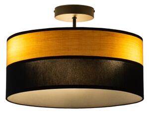 Prisadený luster ALBA 3xE27/15W/230V pr. 40 cm čierna/hnedá