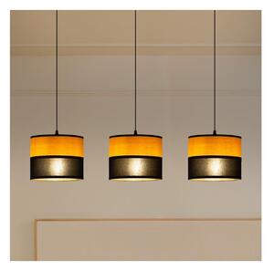 Luster na lanku ALBA 3xE27/15W/230V čierna/hnedá