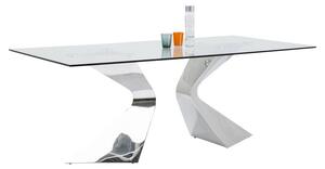 Gloria Chrome stôl 200x100cm strieborný
