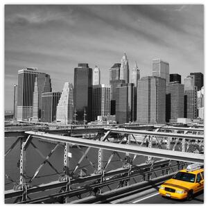Obraz žltého taxíka (Obraz 30x30cm)
