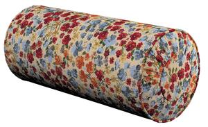 Valcový vankúš so záhybmi farba produktu viacfarebná látka zapletaná, vzorované