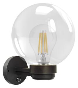 Brilagi - Vonkajšie nástenné svietidlo so senzorom HARBOR 1xE27/40W/230V IP33 antracitové/priehľadné