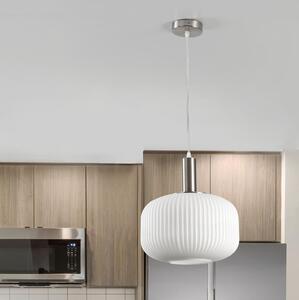 ONLI - Závesné svietidlo na lanku DOROTY 1xE27/15W/230V biela/lesklý chróm