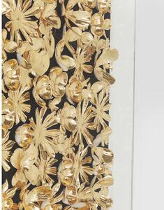 Gold Flower obraz čierny/zlatý 120x120 cm