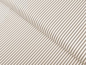 Biante Bavlnená obliečka na vankúš Sandra SA-361 Béžovo-biele pásiky 50 x 70 cm