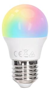Aigostar - LED RGBW stmievateľná žiarovka G45 E27/6W/230V 3000K + diaľkové ovládanie