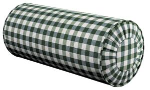 Valcový vankúš so záhybmi farba produktu zelená látka vzorované