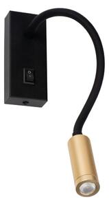 Kanlux 32519 - LED flexibilná lampička TONIL LED/3,3W/230V čierna/zlatá