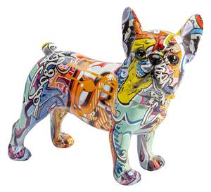 Graffiti Dog dekorácia 24 cm mix