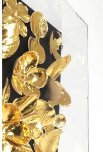 Gold Flower obraz čierny/zlatý 60x60 cm
