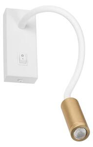 Kanlux 32518 - LED flexibilná lampička TONIL LED/3,3W/230V biela/zlatá