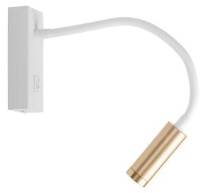 Kanlux 32518 - LED flexibilná lampička TONIL LED/3,3W/230V biela/zlatá