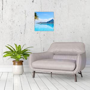 Moderný obraz - raj pri mori (Obraz 30x30cm)