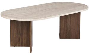 KONFERENČNÝ STOLÍK, farba vlašského orecha, slonovinová, kompozitné drevo, 119/40/60 cm MID.YOU - Online Only obývacie izby, Online Only