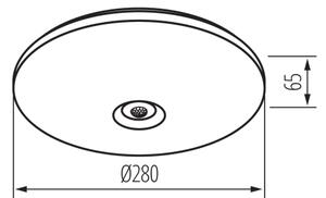 Kanlux 18122- LED stropné svietidlo s pohybovým senzorom FOGLER LED/12W/230V priemer 28 cm