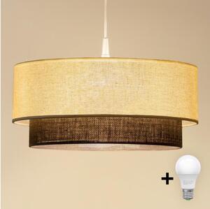 Brilagi - LED luster v štýle BOHO na lanku 1xE27/15W/230V pr. 40 cm krémová/hnedá