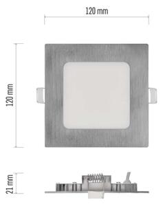 LED podhľadové svietidlo NEXXO LED/7W/230V 3000/3500/4000K strieborné 12x12 cm