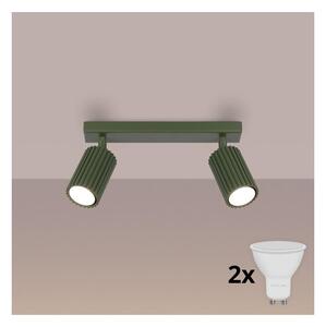 Brilagi - LED bodové svietidlo CRESTO 2xGU10/10W/230V zelené