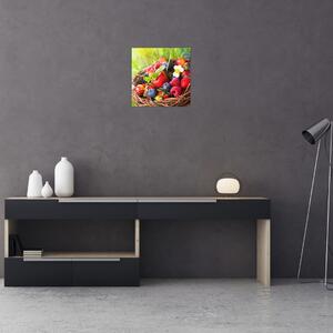 Obraz čučoriedok, jahôd a malín (Obraz 30x30cm)