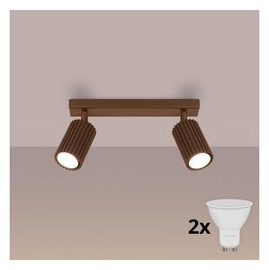 Brilagi - LED bodové svietidlo CRESTO 2xGU10/10W/230V hnedé