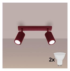 Brilagi - LED bodové svietidlo CRESTO 2xGU10/10W/230V burgundové