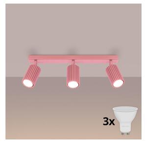 Brilagi - LED bodové svietidlo CRESTO 3xGU10/10W/230V ružové