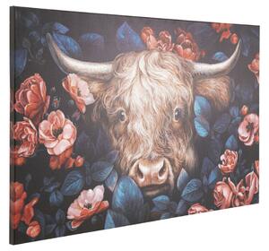 Yak in Flower obraz na plátne viacfarebný 140x90 cm