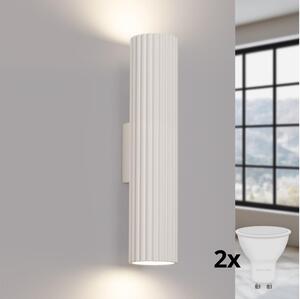 Brilagi - LED nástenné svietidlo CRESTO 2xGU10/10W/230V 30 cm krémová